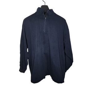 Nautica Competition Long Sleeve Mock Neck Pullover Sweatshirt Zip Mens Size L Co